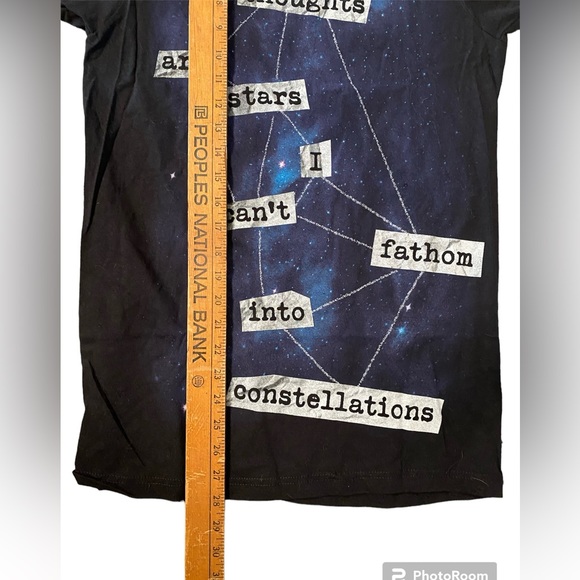 The Fault In Our Stars My Thoughts Are Stars Mens/Unisex Black T-Shirt | Small - Picture 5 of 8